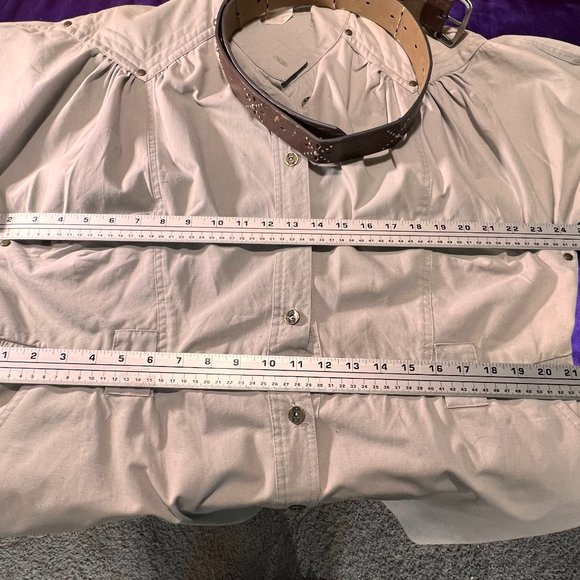 VTG 📌80s Button Down Dress with 3/4 Sleeves and Pockets - Picture 14 of 16